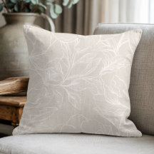 Élégant floral botanique beige