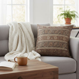 Coussin Élégant floral contemporain chic géométrique stylé