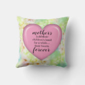 Coussin élégant floral de la fête des mères (Verso)