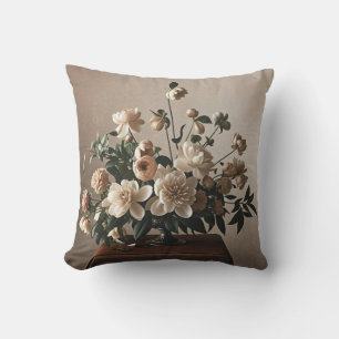 Coussin Élégant floral d'inspiration vintage douce délicat
