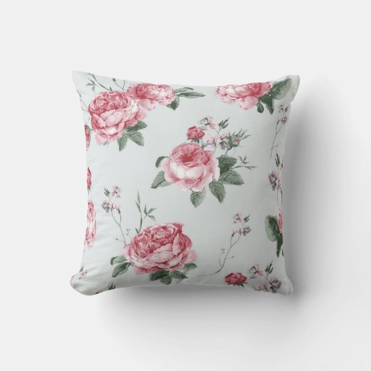 Coussin Élégant Floral Moderne (Recto)