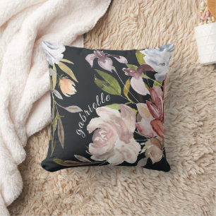 Coussin Élégant floral personnalisé