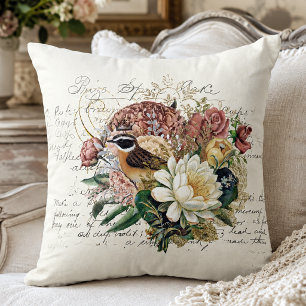 Coussin Élégant floral vintage