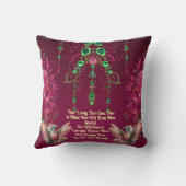 Coussin Élégant Gem Floral Backing Colibri (Verso)