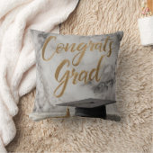 Coussin Élégant "Grad Félicats" avec Cap Graduation (Couverture)