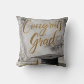 Coussin Élégant "Grad Félicats" avec Cap Graduation (Recto)