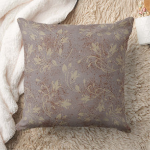 Coussin Élégant Grange Gris Feuille