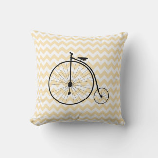 Coussin Élégant Jeu d'Accent De Vélo Antique