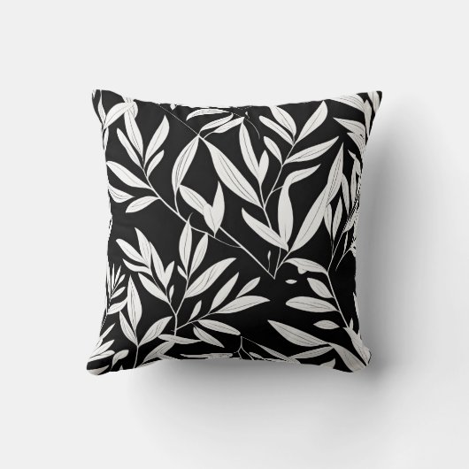 Coussin Elegant Leaf botanique d'impression lancer oreille (Verso)