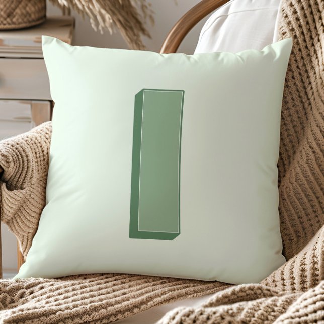 Coussin Elegant Letter I Monogram Personalized Initial (Créateur téléchargé)