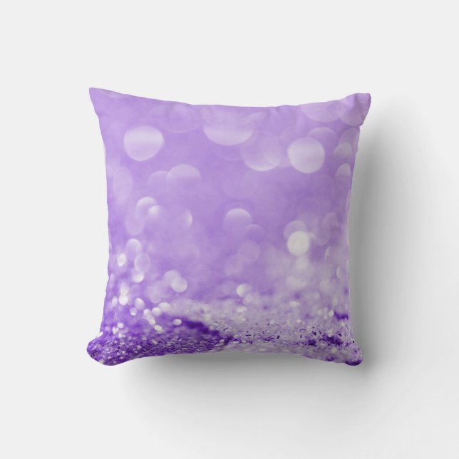COUSSIN ÉLÉGANT LILAC PURPLE SPARKLE CUSHION (Recto)