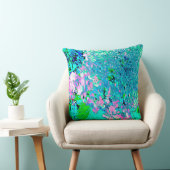 Coussin Élégant Limelight rose et bleu Hydrangea (Chaise)