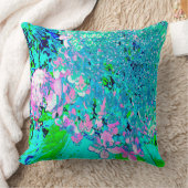 Coussin Élégant Limelight rose et bleu Hydrangea (Couverture)