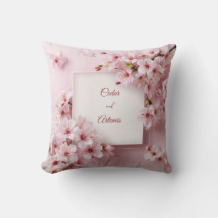 Coussin Élégant Mariage de fleurs de cerisier
