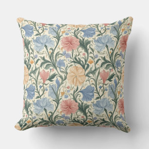 Coussin Élégant modèle floral Pastel