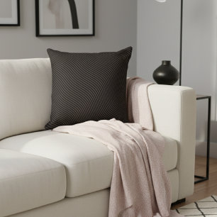 Coussin Élégant moderne rayé noir