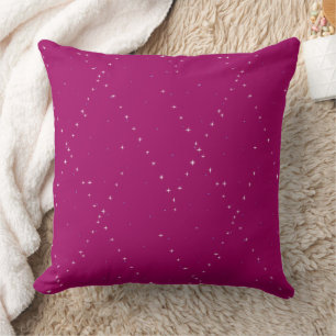 Coussin Élégant moderne style Rose Nuit Étoilée