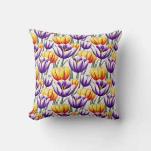Coussin Élégant Moderne Tendance Élégant Floral de Printem