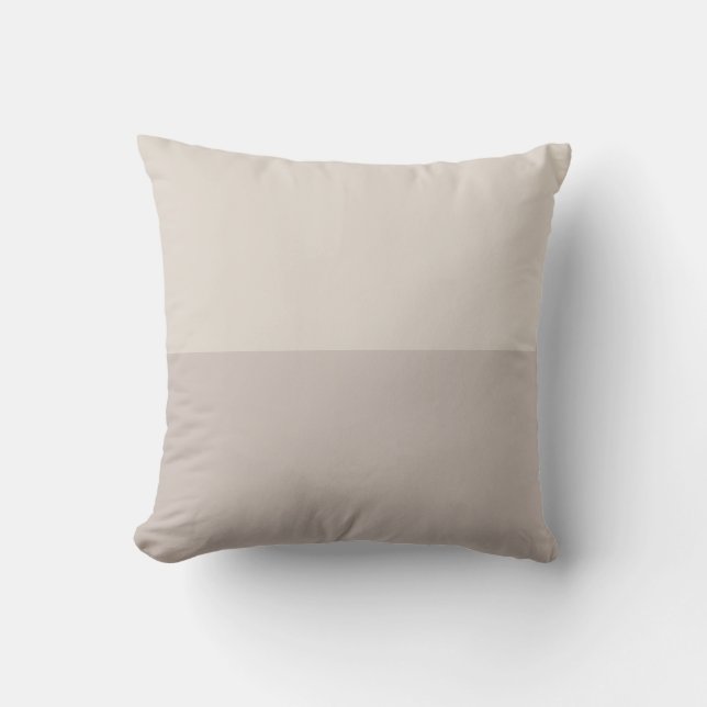 Coussin Elégant Modish Beige Couleur gracieux Moderne Plai (Recto)