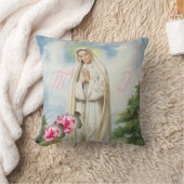 Coussin Élégant Monogramme avec nom Rose Jeu d'oreiller (Couverture)