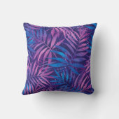 Coussin Élégant Monogramme Doré Couronne Royale Violet Tro (Verso)
