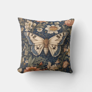 Coussin Elégant Moth Vintage William Morris inspiré