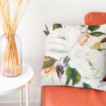 Coussin Élégant Motif botanique Vintage<br><div class="desc">Elégant d'inspiration vintage,  huile artistique sur toile coussin botanique motif floral.</div>
