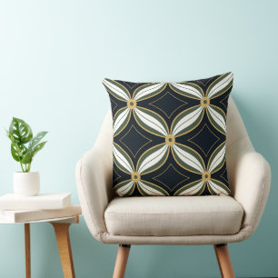 Coussin Élégant motif carrelé art déco