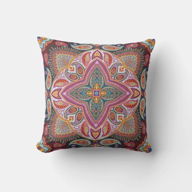 Coussin Élégant Motif classique violet élégant (Recto)