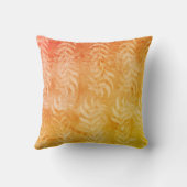 Coussin Élégant Motif de feuille couleur métal rustique (Verso)