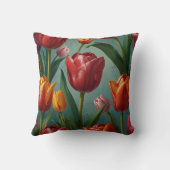 Coussin Elégant Motif de fleurs Cushion (Verso)