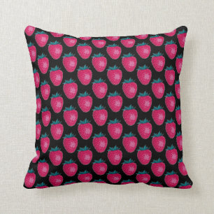 Coussin Élégant Motif de fruits aux fraises colorées