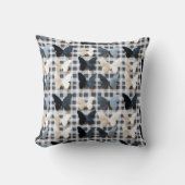 Coussin Élégant Motif de grille papillon (Recto)