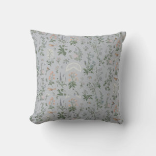 Coussin Élégant Motif d'oiseaux floraux