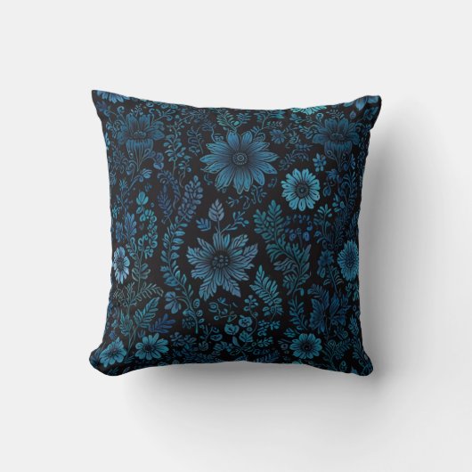Coussin Élégant Motif Fleurs (Recto)