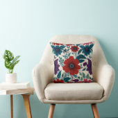 Coussin Élégant Motif Fleurs (Chaise)