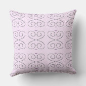 Coussin Élégant motif floral violet violet gris rouge (Verso)