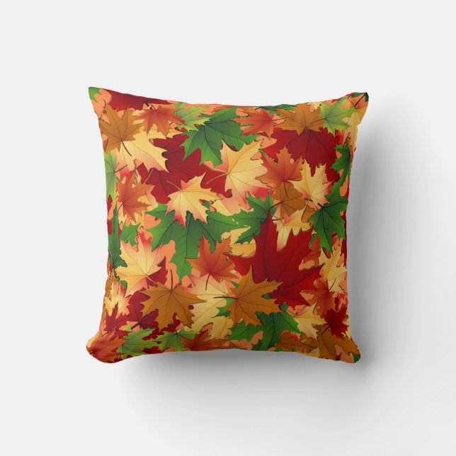 Coussin Élégant or d'automne (Recto)