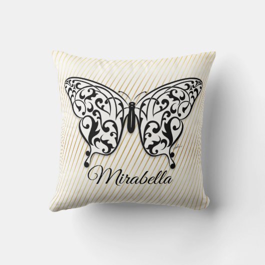 Coussin Elégant papillon en céramique design ornemental pa (Verso)