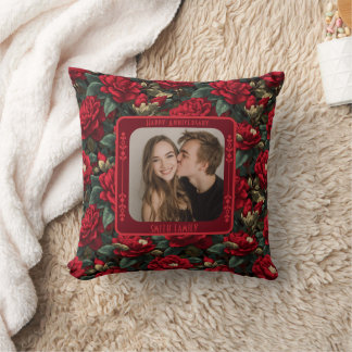 Coussin Elegant Partners Vow Renewal Throw Pillow 