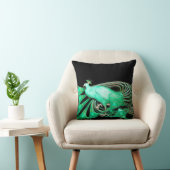 COUSSIN ÉLÉGANT PEACOCK EN NOIR VERT (Chaise)