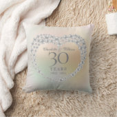 Coussin Elegant Pearl 30e anniversaire de Mariage Photo (Couverture)