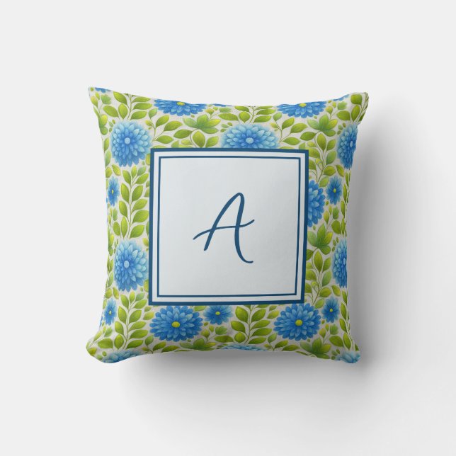 Coussin Elegant Personalized Stylish Romantic Floral Chic (Recto)