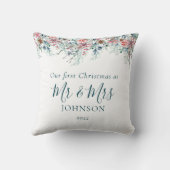 Coussin Élégant premier Noël Nouveau Noël (Verso)