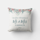 Coussin Élégant premier Noël Nouveau Noël (Recto)