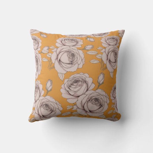 Coussin Élégant   Rose   Couverturefleurie (Verso)