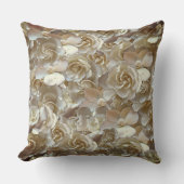 Coussin Élégant Rose floral Motif pétal (Recto)