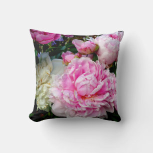 Coussin Elégant rose peony blanc floral jardin photo