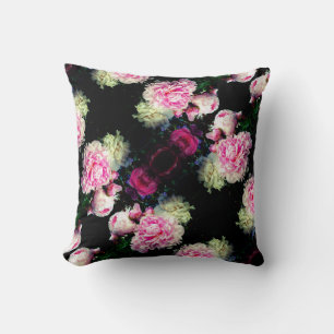 Coussin Elégant rose peony blanc floral jardin photo