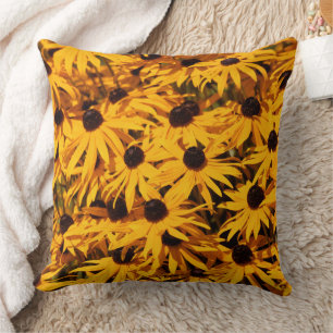 Coussin Élégant Rudbeckia Floral Susans à l'oeil noir